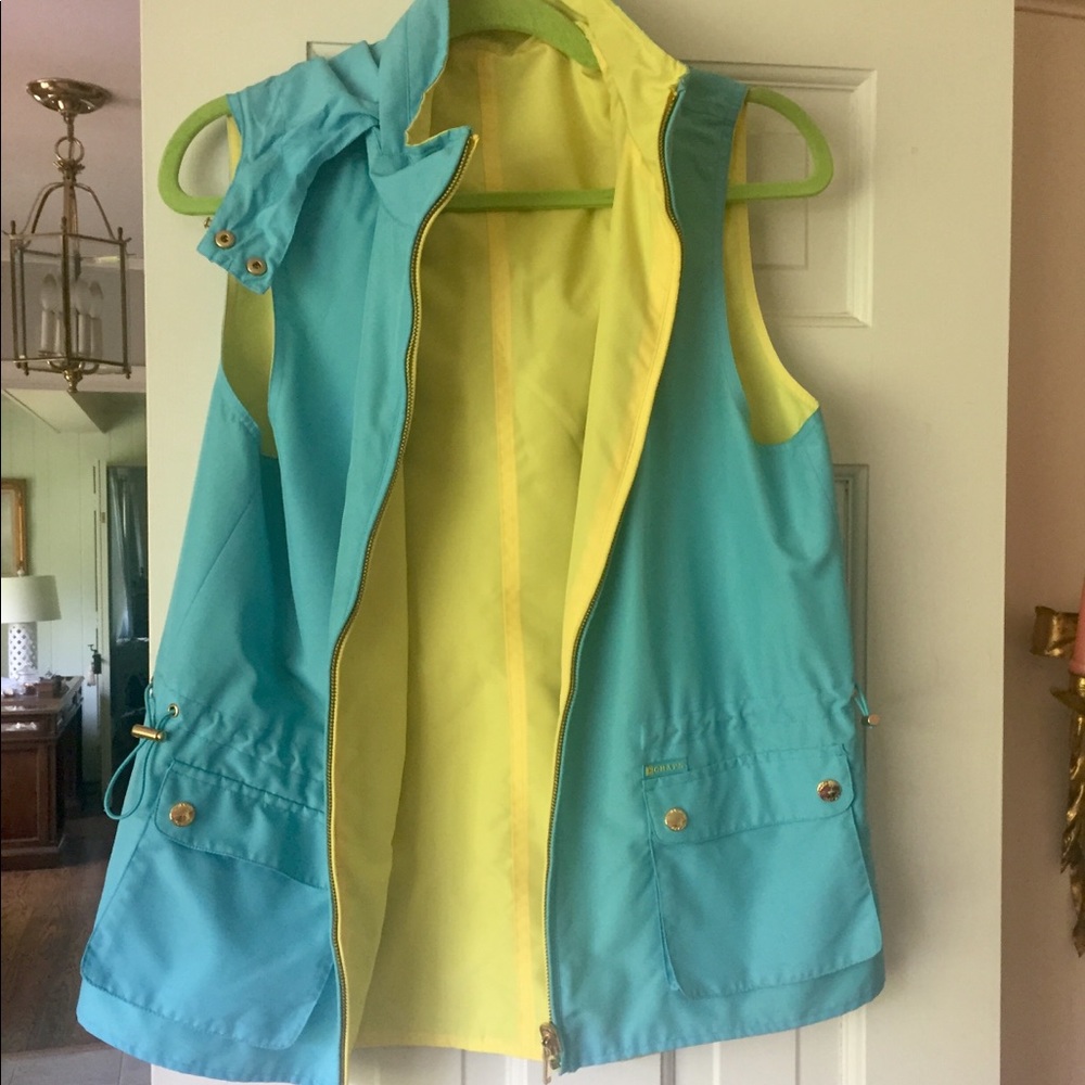 Chaps Reversible Vest/Rain jacket